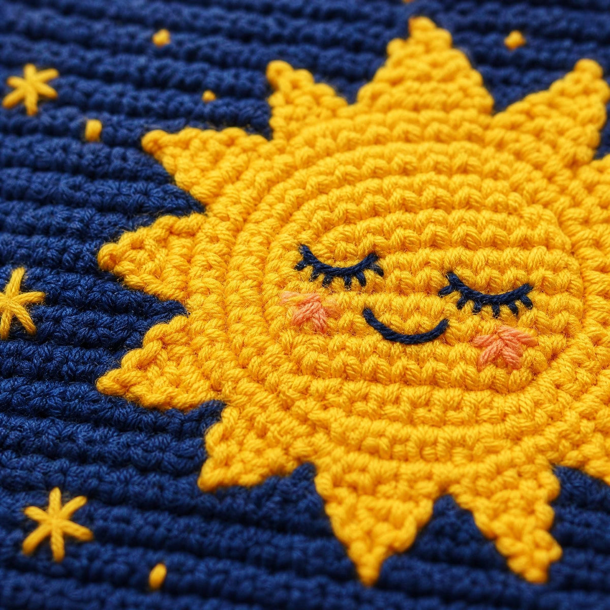 Celestial Sun Moon Tapestry Crochet Pattern – Boho Wall Hanging PDF (Beginner Friendly)