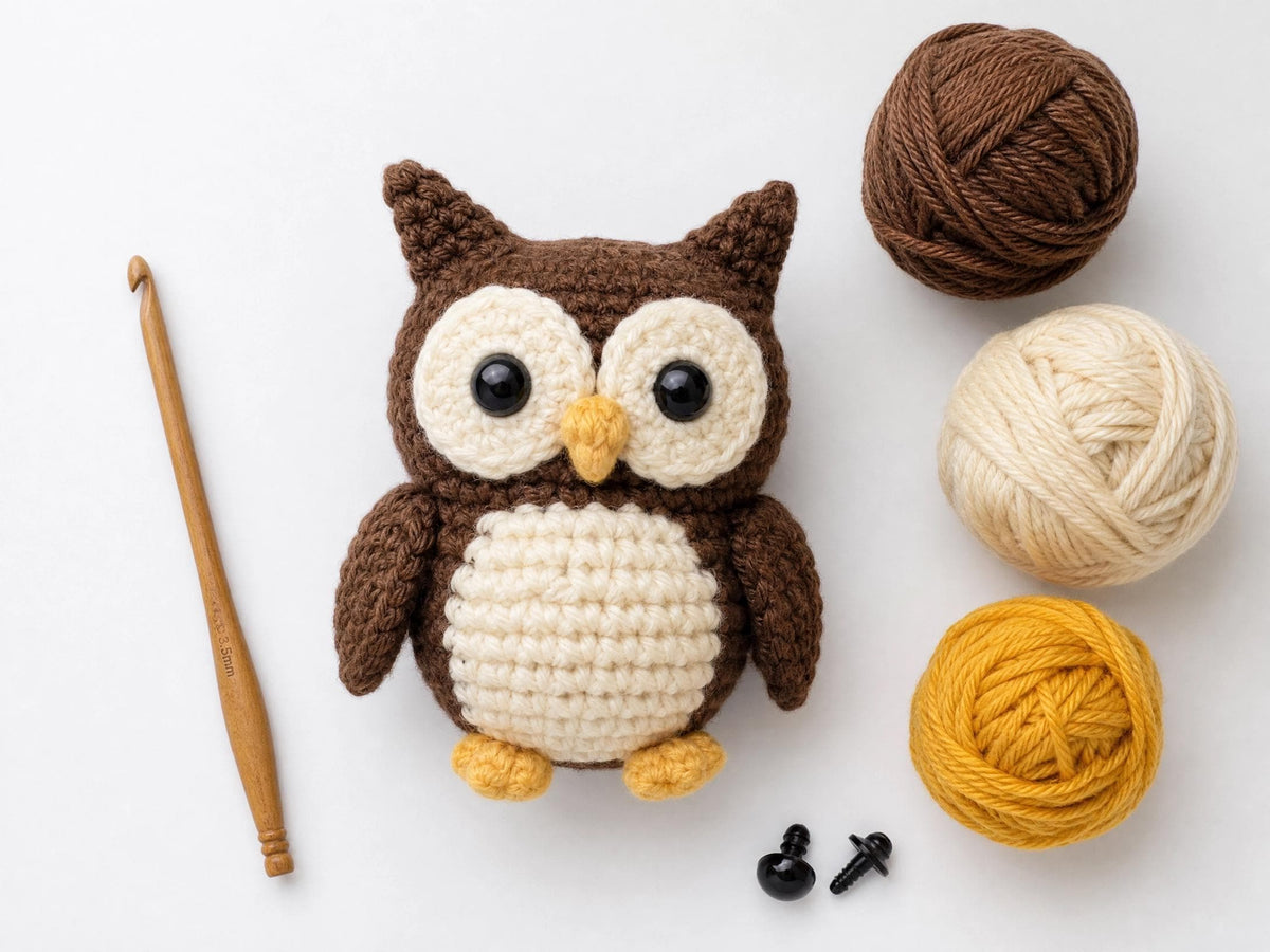 Crochet Owl Pattern | Amigurumi Woodland Decor PDF (Instant Download)