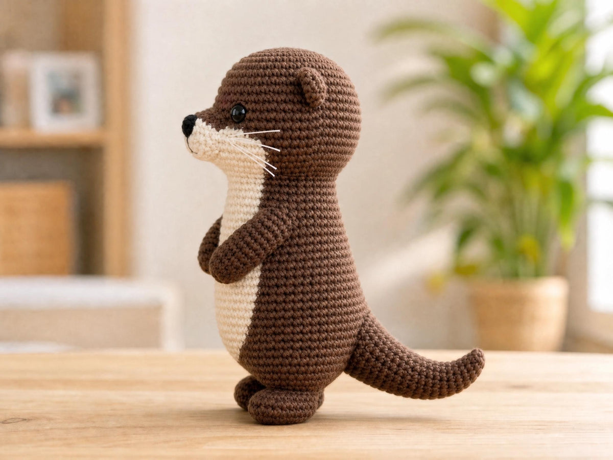 Crochet Otter Amigurumi Pattern | Seamless Color Change | Stuffed Animal Toy PDF | Intermediate Amigurumi Design