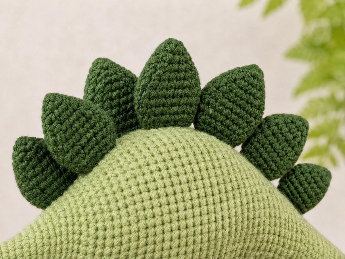 Stegosaurus Amigurumi Crochet Pattern | Herbivore Dinosaur PDF Tutorial
