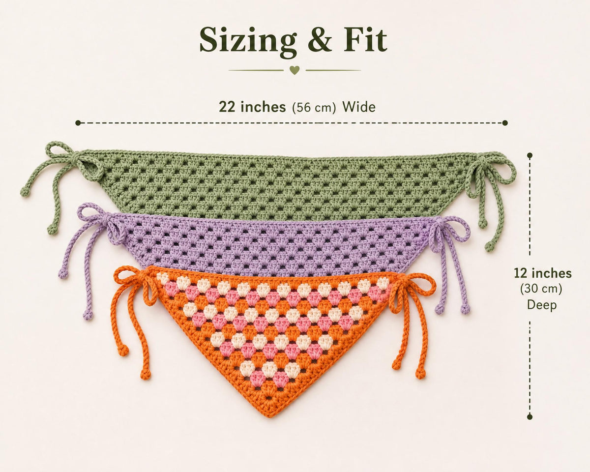 10 Crochet Bandana Patterns Bundle, Beginner Bibs, Instant Download