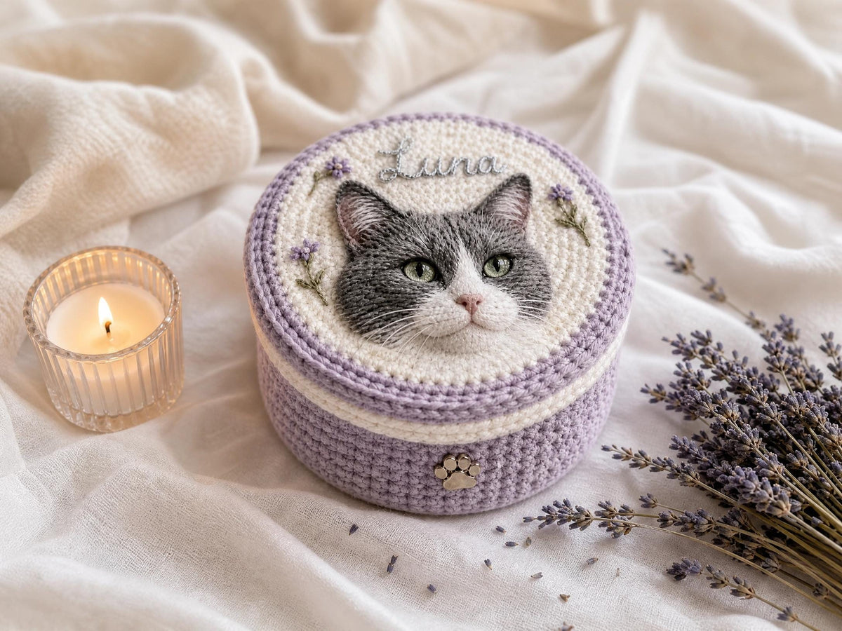 The Keepsake Cat Box Crochet Pattern PDF instant download
