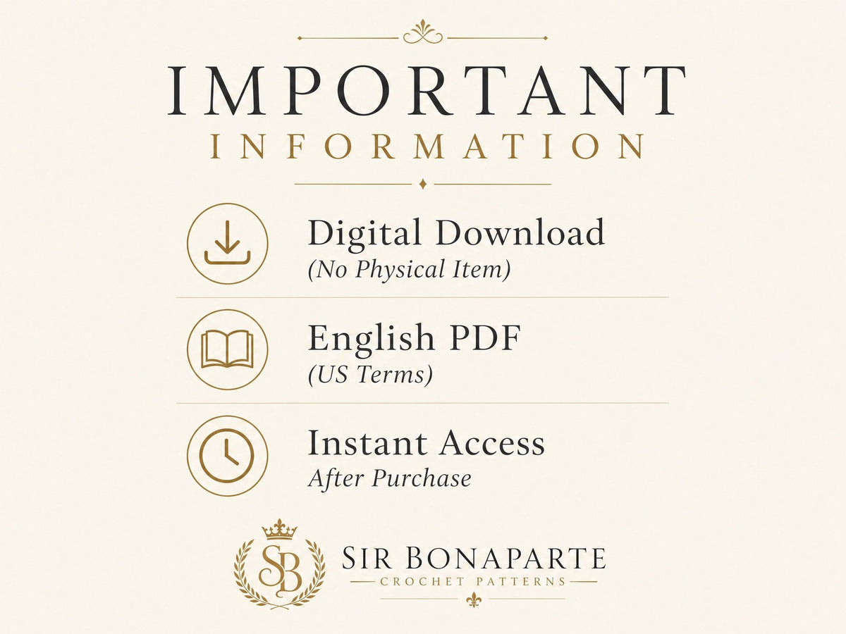 Sir Bonaparte Skeleton Crochet Pattern | Advanced Amigurumi PDF | Posable Skeleton Doll