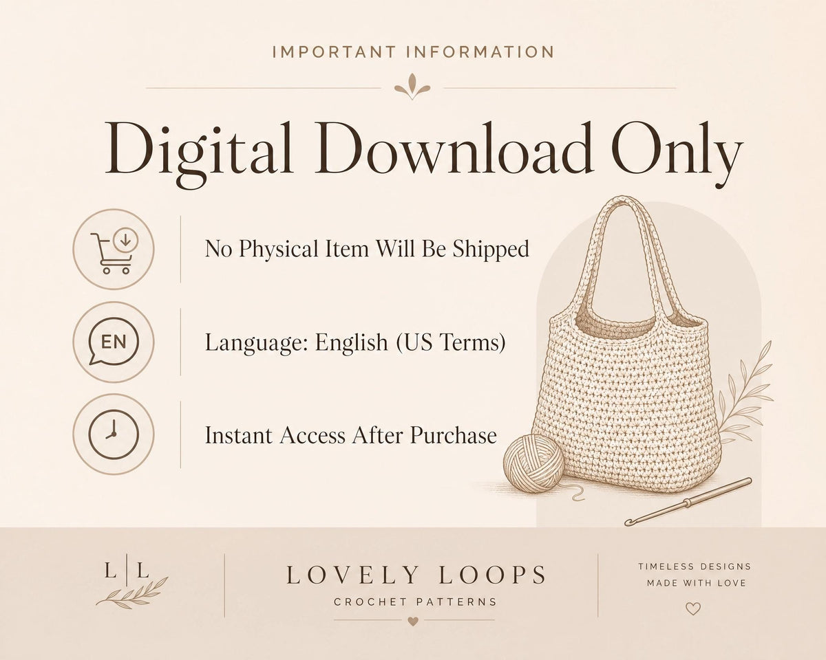Weekend Market Tote Crochet Pattern, Ribbed Texture Bag PDF, Sustainable Shopper, Intermediate