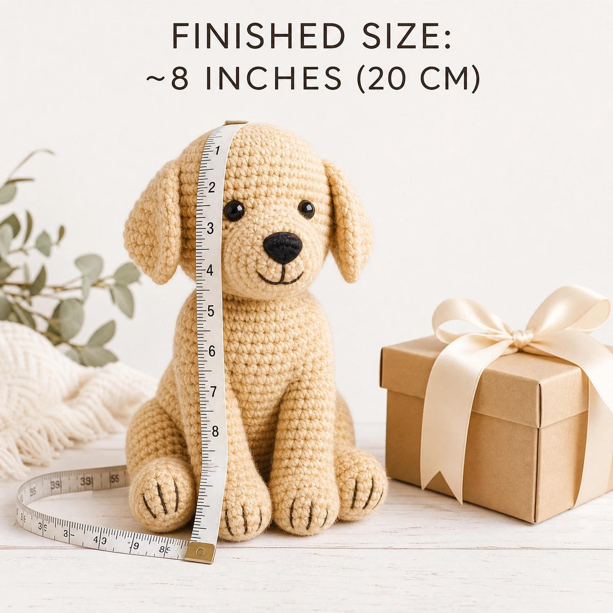 Golden Retriever Puppy Amigurumi Crochet Pattern | Beginner Friendly (PDF Download)