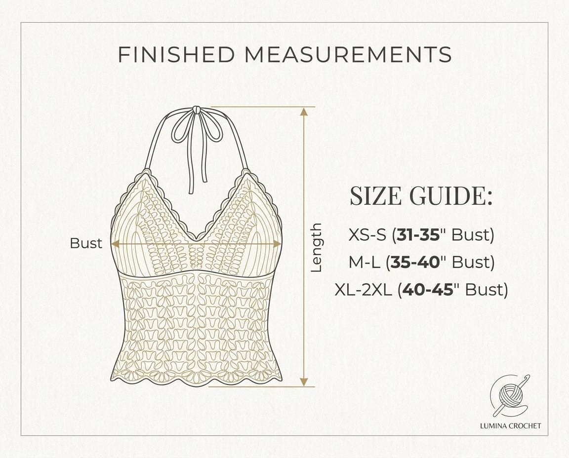 Beginner Crochet Halter Top Pattern | Sage Meadow Boho Crop Top (PDF Download)