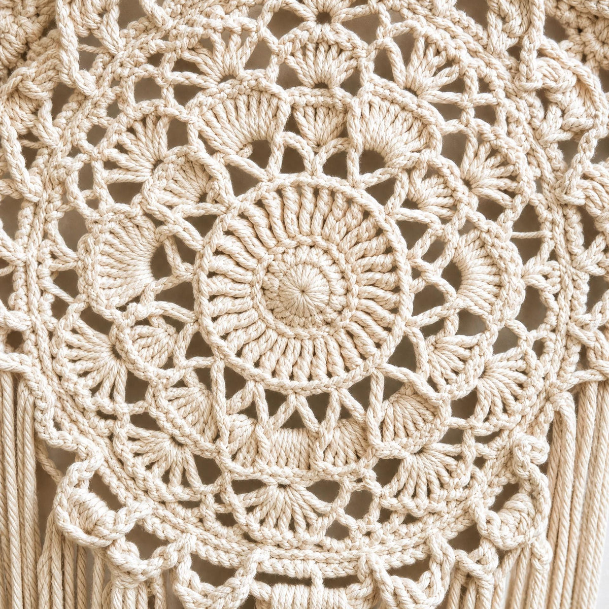Boho Crochet Wall Hanging Pattern | Beginner Macrame Style Tapestry (Digital PDF)