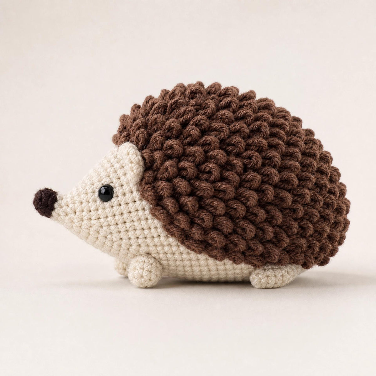 Fluffy Spiky Hedgehog Amigurumi Crochet Pattern – Beginner Woodland Animal (PDF Download) + VIDEO