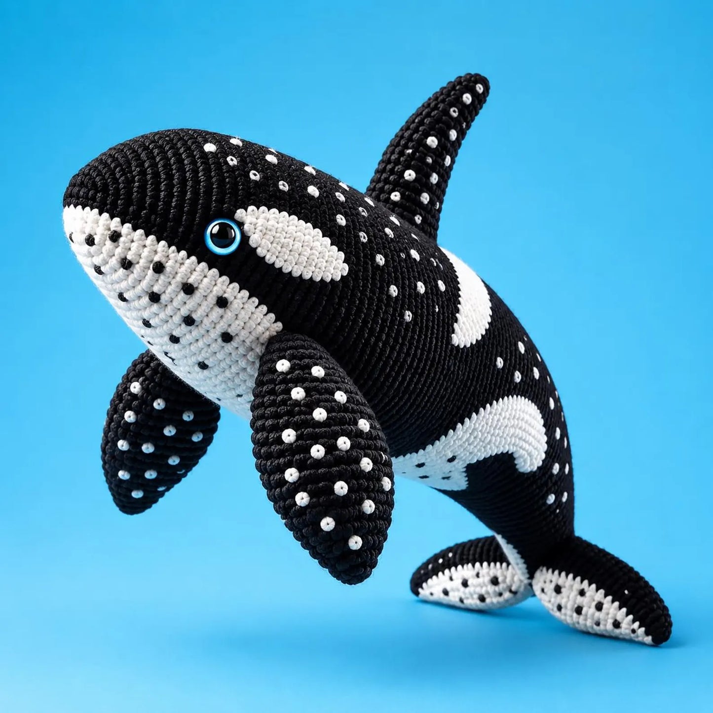 Orca Whale Crochet Pattern PDF, Killer Whale Amigurumi Pattern, Ocean Animal Crochet Tutorial, Plush Orca Toy PDF, Crochet Orca Pattern