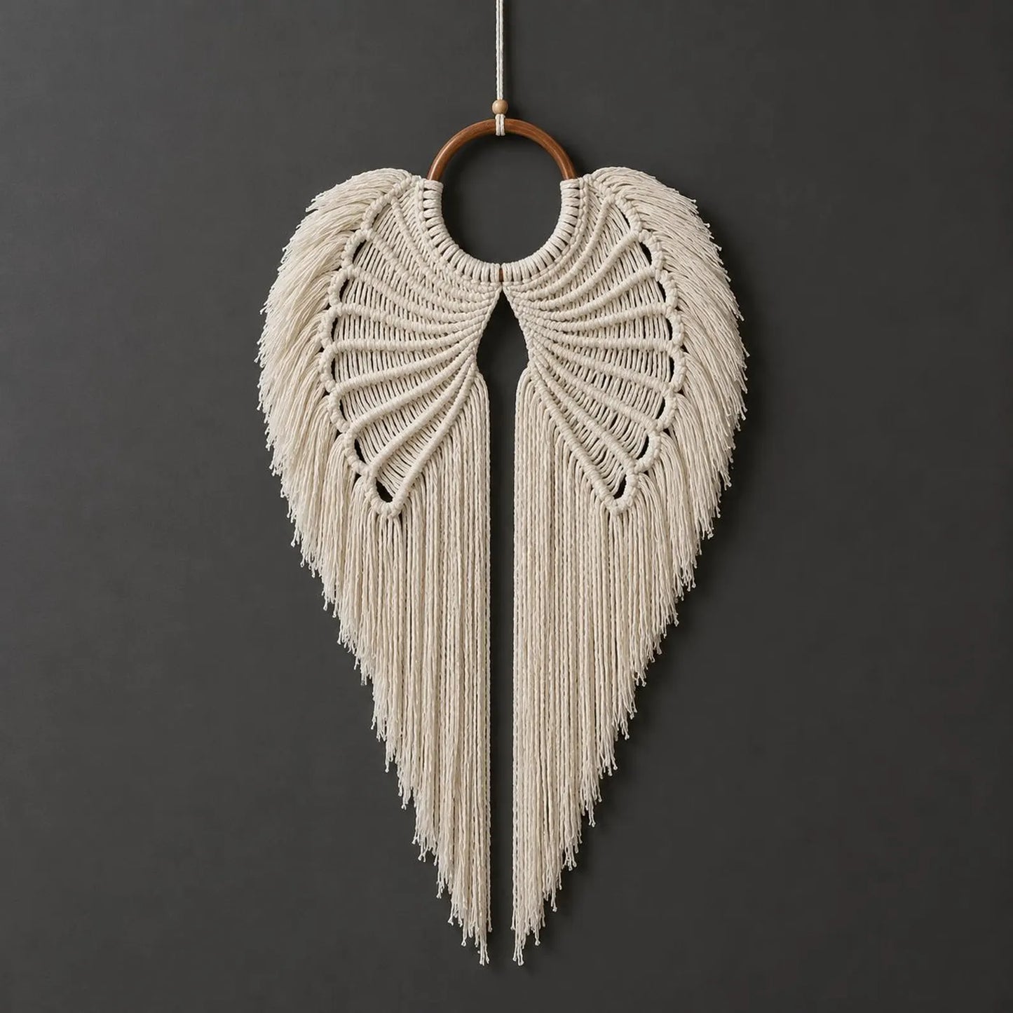 Macrame Angel Wings Wall Hanging Pattern PDF, Crochet Boho Wing Decor Tutorial, DIY Fiber Art Home Decor Pattern
