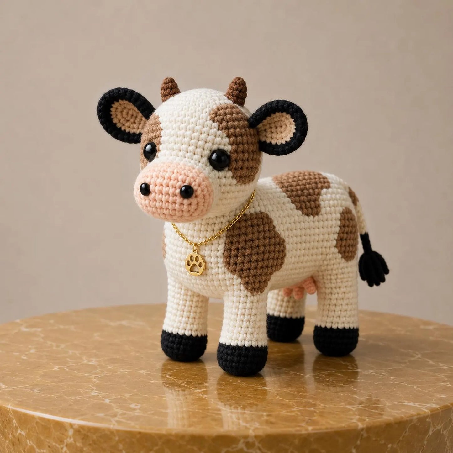 Cute Cow Crochet Pattern PDF, Amigurumi Cow Tutorial, Farm Animal Crochet Pattern, Standing Cow Plush, DIY Cow Toy