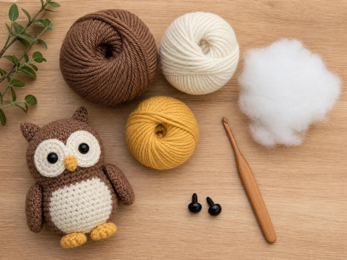 Crochet Owl Pattern | Amigurumi Woodland Decor PDF (Instant Download)