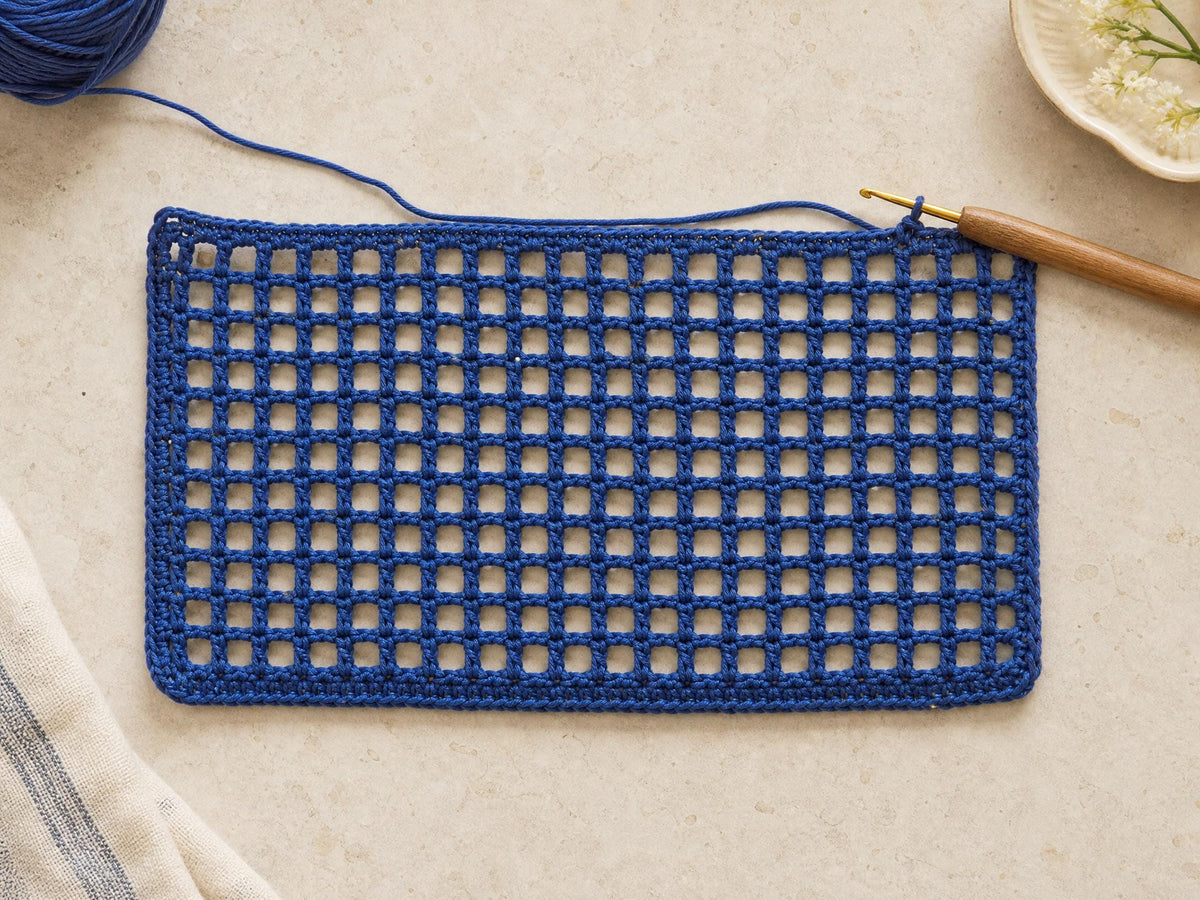 Floral Filet Crochet Tote Bag Pattern PDF | Beginner Mesh Market Bag | Flower Appliqué Purse | Instant Digital Download