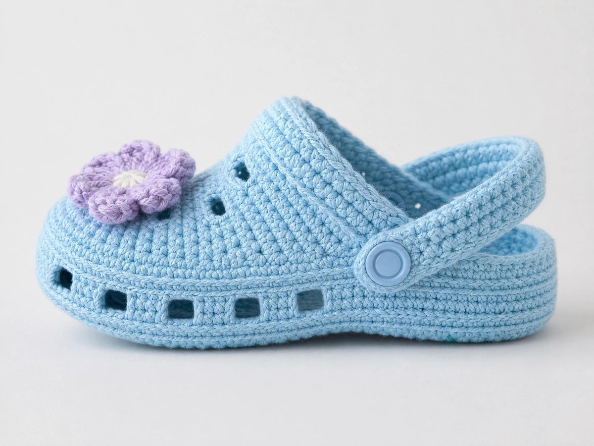 Little Bloom Baby Clogs Crochet Pattern | Beginner Crocs-Style Shoes (PDF Download) + VIDEO