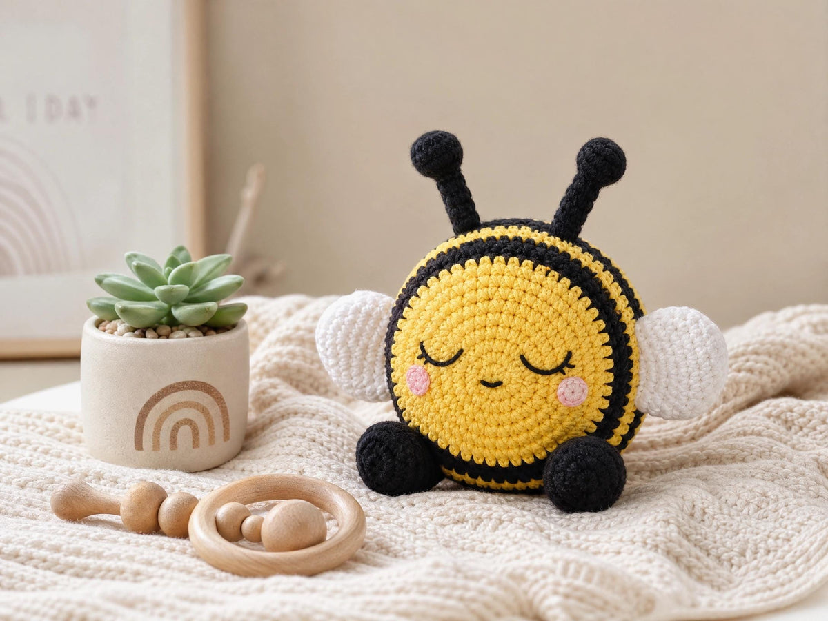 Amigurumi Bee Crochet Pattern, Beginner Friendly Bumblebee PDF Tutorial (Instant Download)