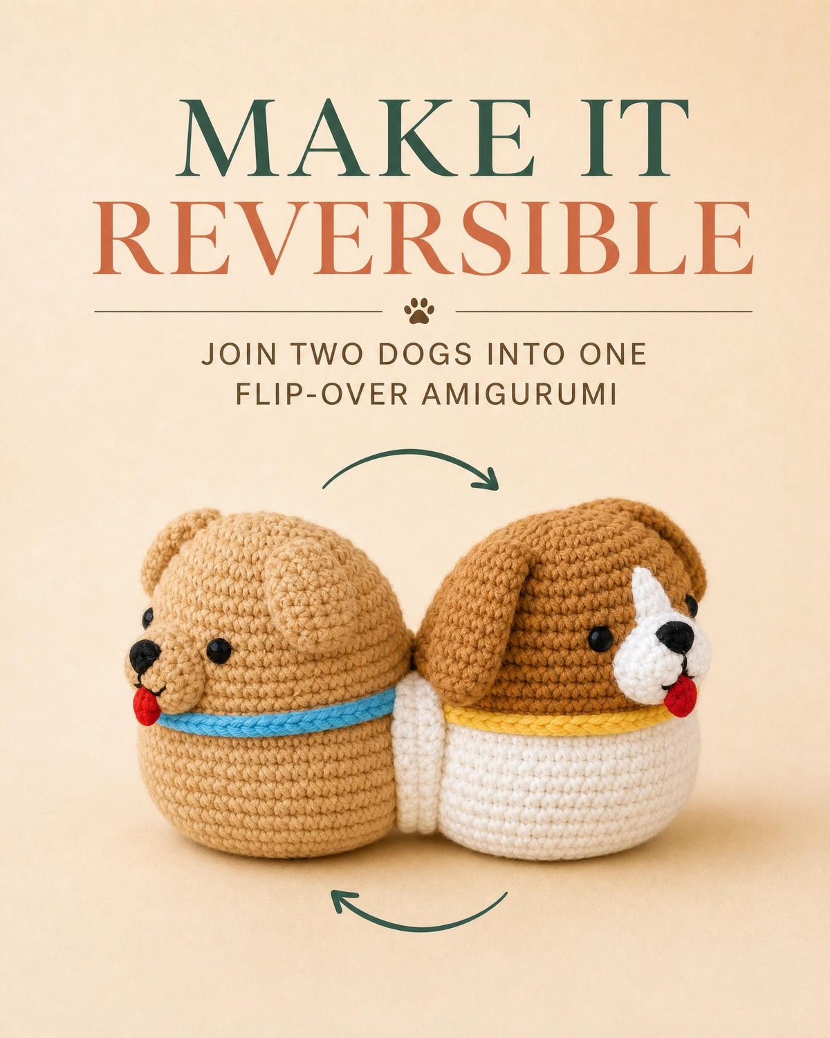 Crochet Dog Amigurumi Pattern Bundle | Beagle, Pug Plush Toy (PDF Download)
