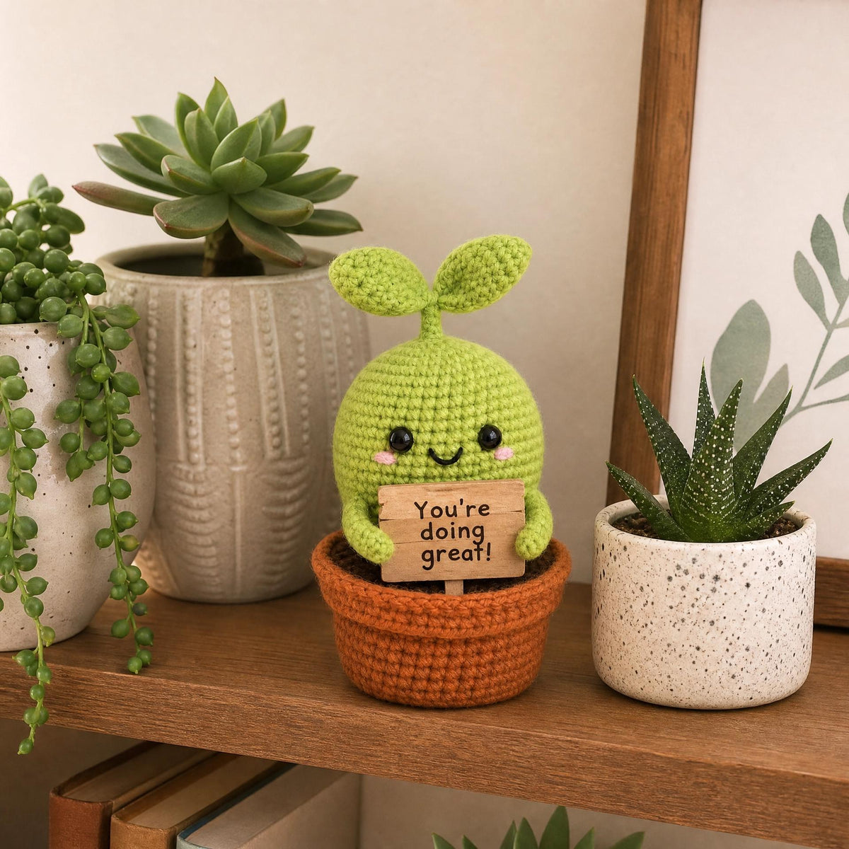 The Positive Sprout - Beginner-Friendly Amigurumi Crochet Pattern (PDF)