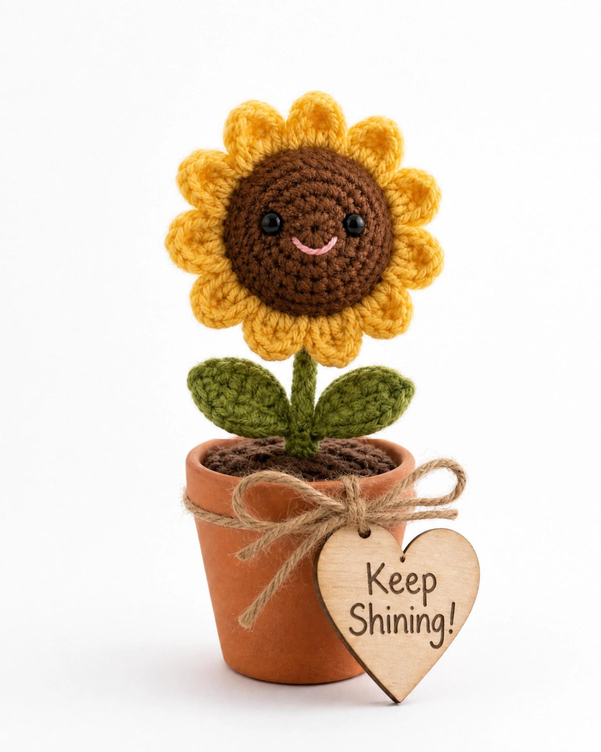 Sunflower Crochet Pattern | Beginner Amigurumi Flower Pot DIY (PDF Download)