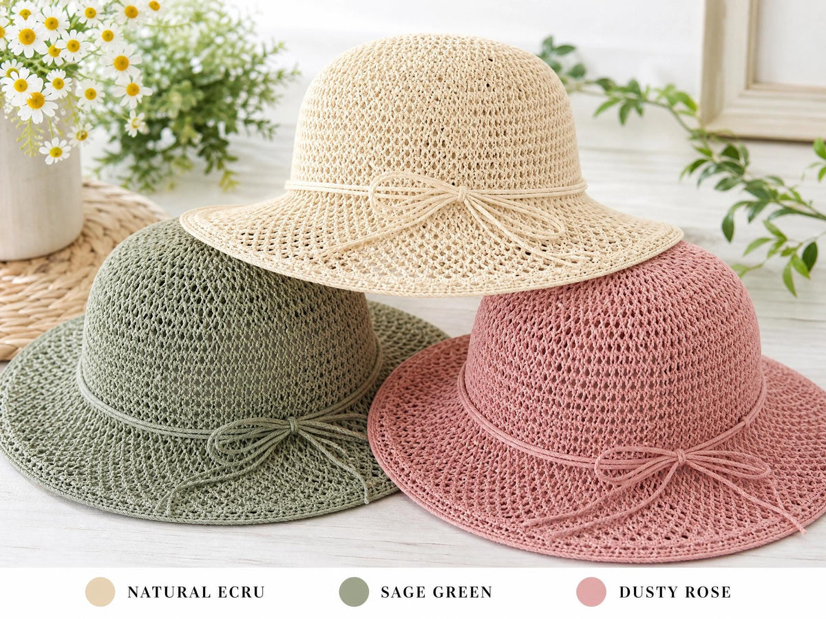 Crochet Sun Hat Pattern | Boho Wide Brim Beach Hat, Beginner DIY (PDF Download)