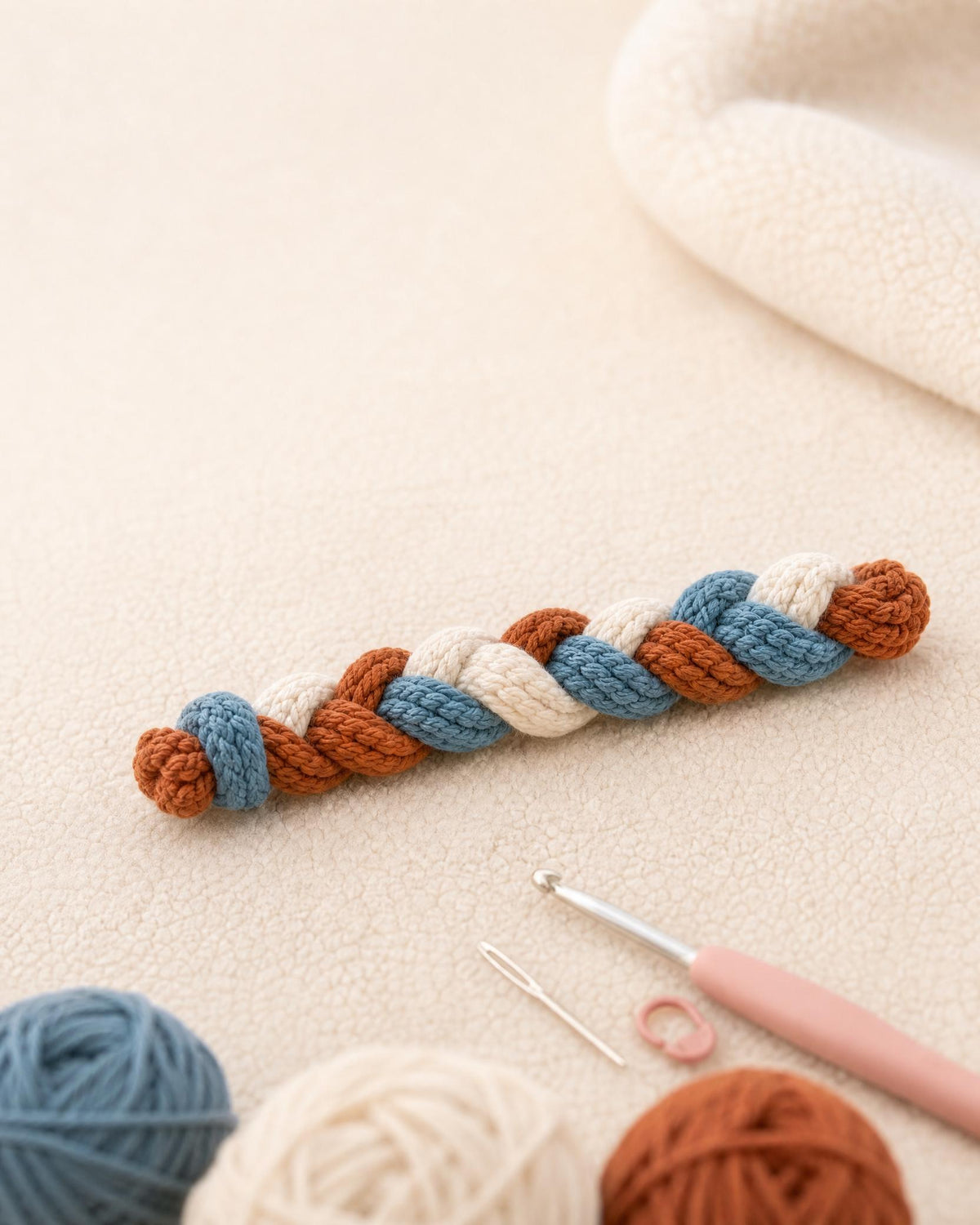 Crochet Cat Toy Patterns PDF, 3 Beginner Designs: Mouse, Fish & Braid, Digital Download, US Terms