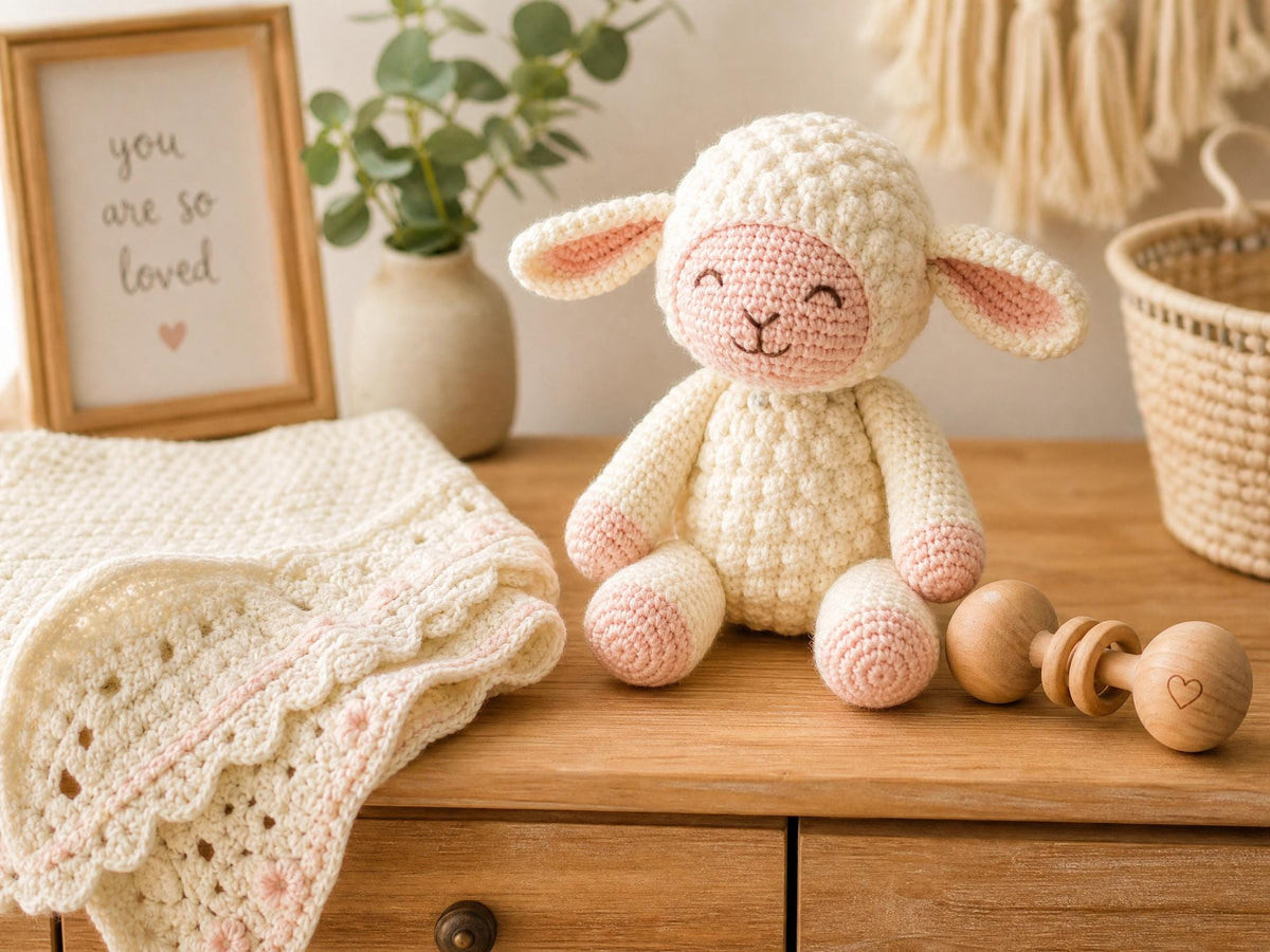 Amigurumi Lamb Crochet Pattern | Beginner-Friendly PDF | Easy Stuffed Animal Toy | Instant Download
