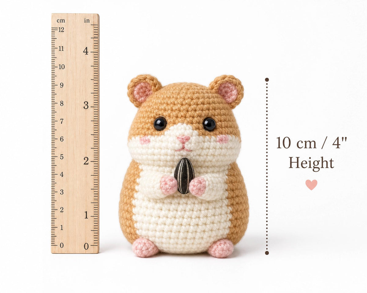 Hamster Amigurumi Crochet Pattern | Easy Beginner Stuffed Animal PDF Download