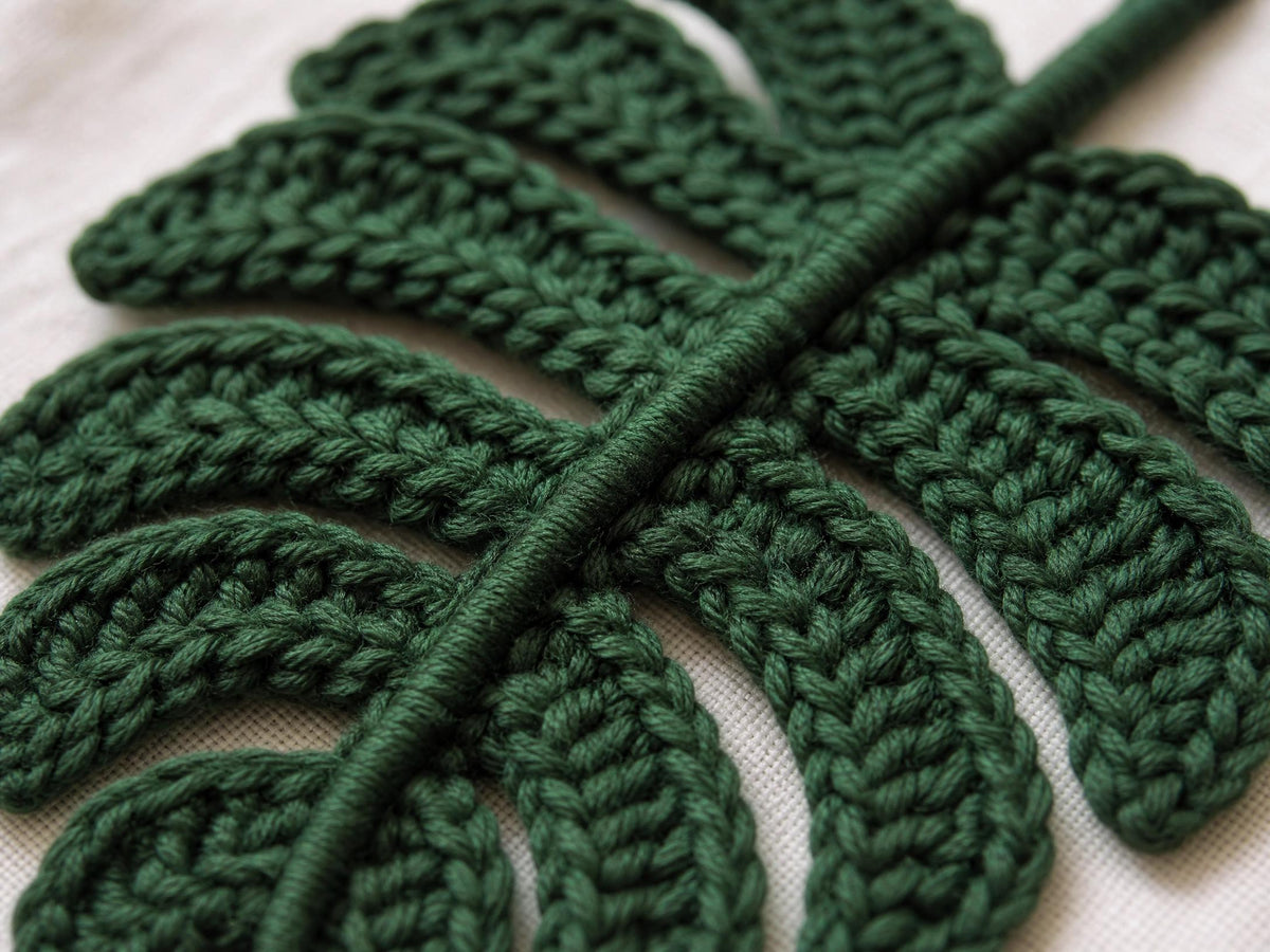 Monstera Leaf Crochet Pattern | Wall Hanging PDF | Beginner Friendly | Boho Decor | Instant Download + VIDEO