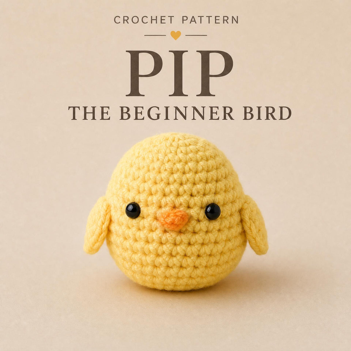 Beginner Bird Crochet Pattern | Easy Amigurumi Stuffed Animal PDF
