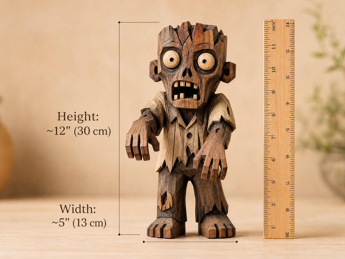 Rotwood Zombie Amigurumi Crochet Pattern, Advanced Halloween Doll PDF, Spooky Art Plushie (Digital Download)