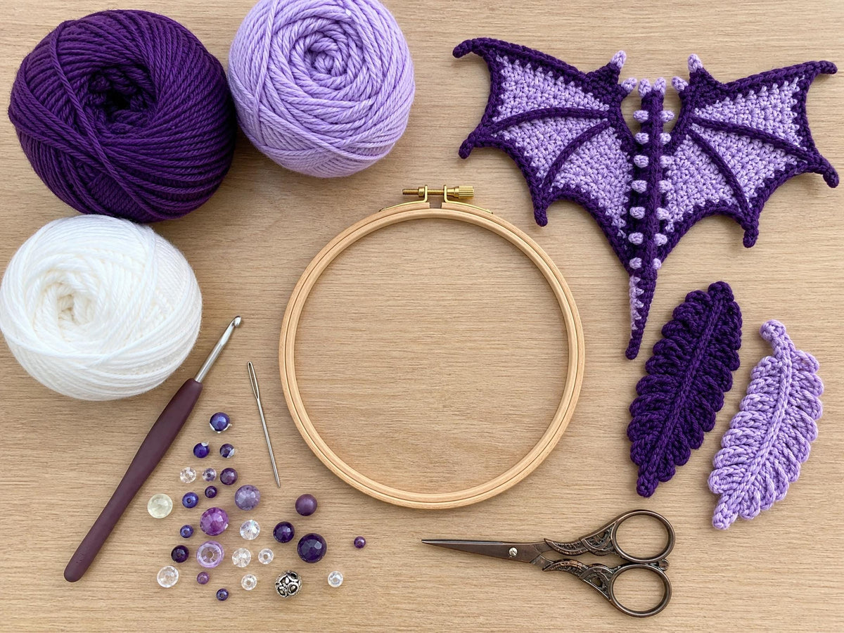 Dragon Dreamcatcher Amigurumi Crochet Pattern | Beginner-Friendly Whimsical Dragon | Digital Download PDF