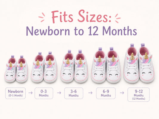 Unicorn Baby Sneakers Crochet Pattern – Amigurumi Style Booties (Newborn-12 Months) (PDF Download)