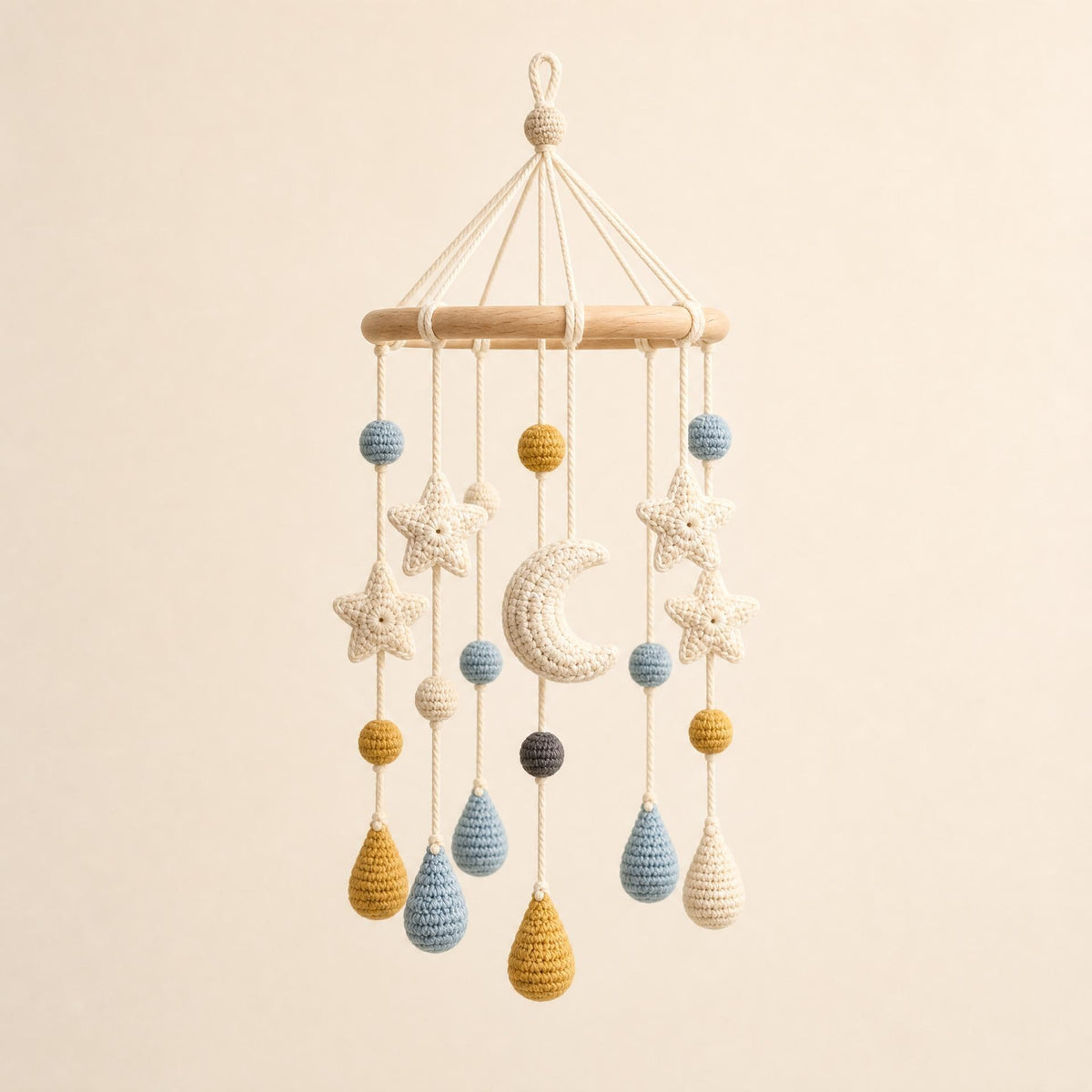 Stroller Chandelier Crochet Pattern, Beginner Celestial Nursery Decor PDF