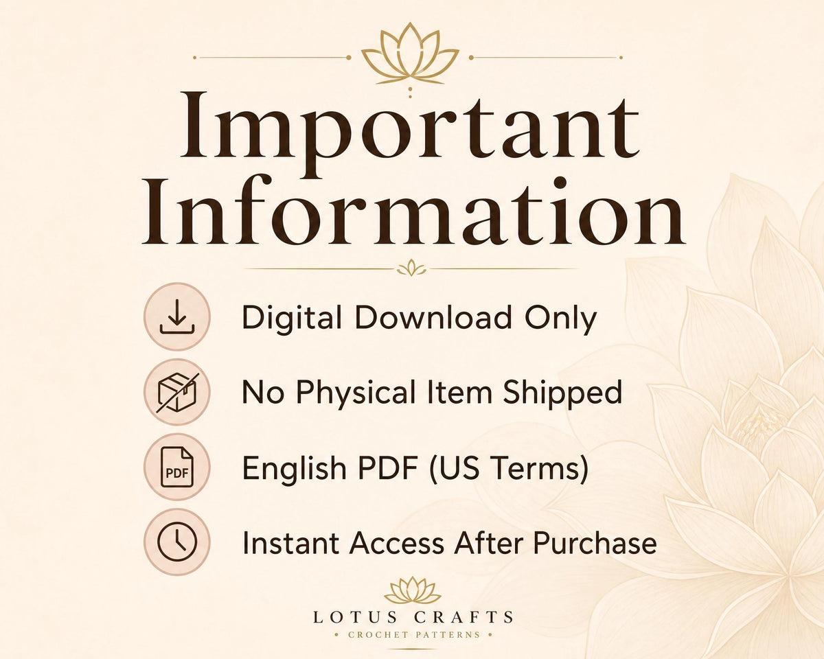 3D Crochet Lotus Flower Pattern | Intermediate Zen Home Decor (Digital Download)