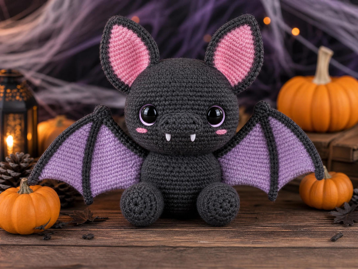 Bat Crochet Pattern | Amigurumi Bat PDF | Beginner Friendly | Halloween Decor | Instant Download , English Dutch