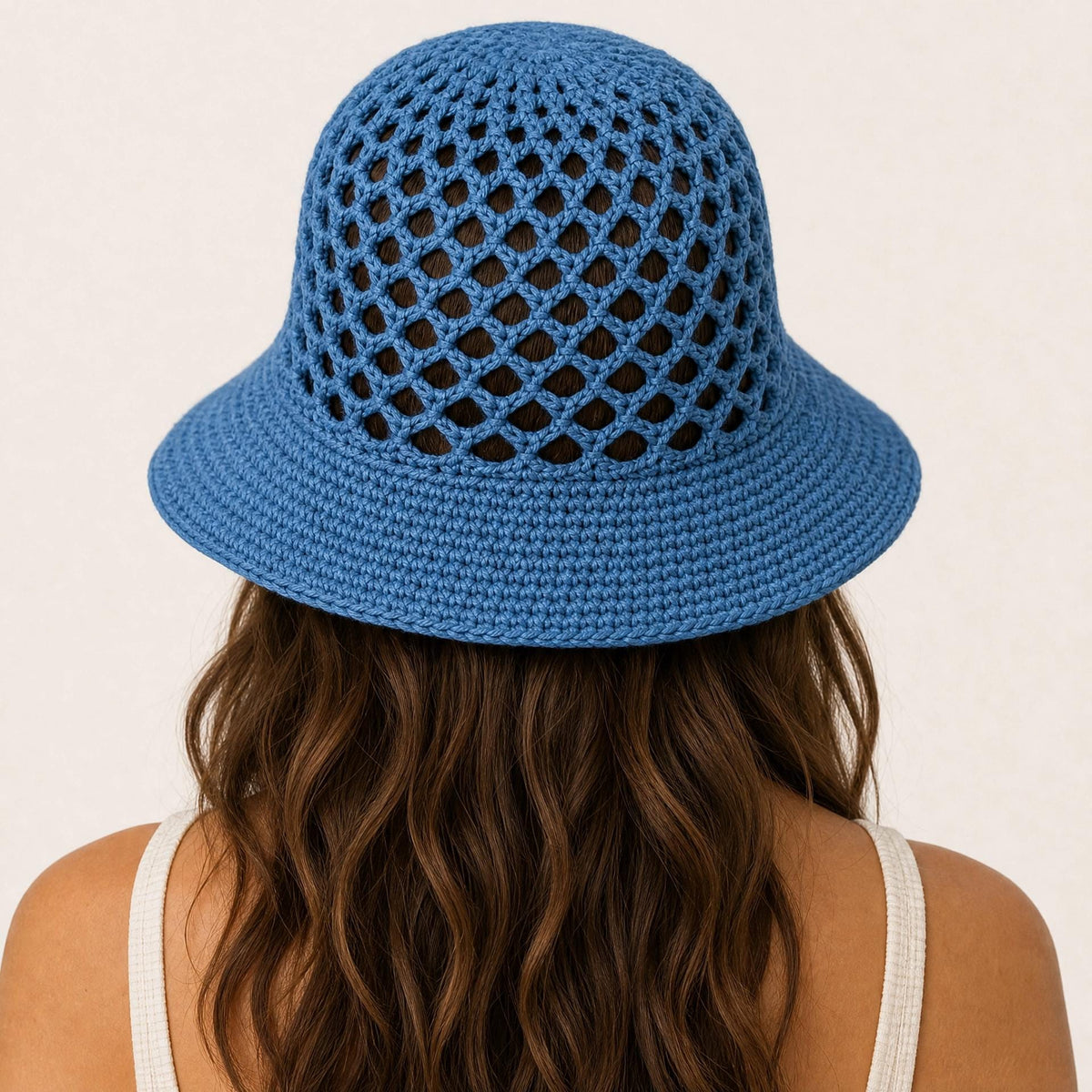 Starfish Mesh Beach Hat Crochet Pattern PDF - Easy Beginner Summer Hat - FatimaCrochetStitch - Instant Digital Download