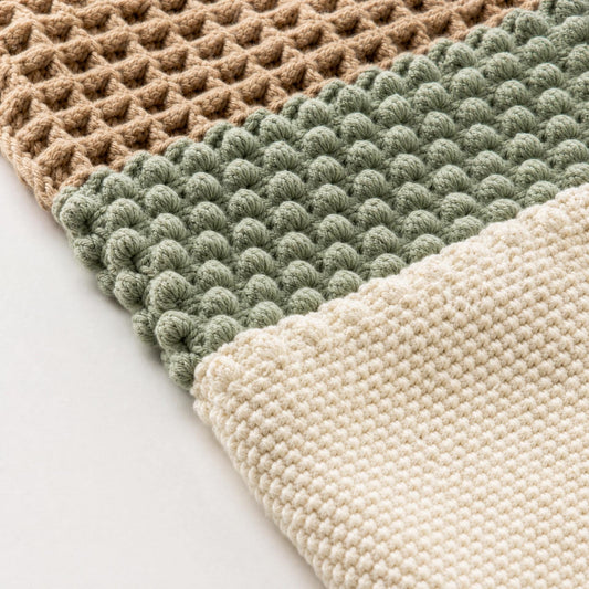 Textured Waves Throw Crochet Pattern PDF - Sampler Blanket - Intermediate Skill - Instant Digital Download