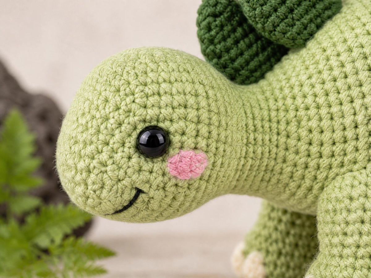 Stegosaurus Amigurumi Crochet Pattern | Herbivore Dinosaur PDF Tutorial