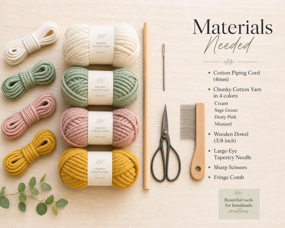 Boho Lotus Coiled Rope Wall Hanging Pattern (PDF Download) + 60 Macrame Knot Patterns