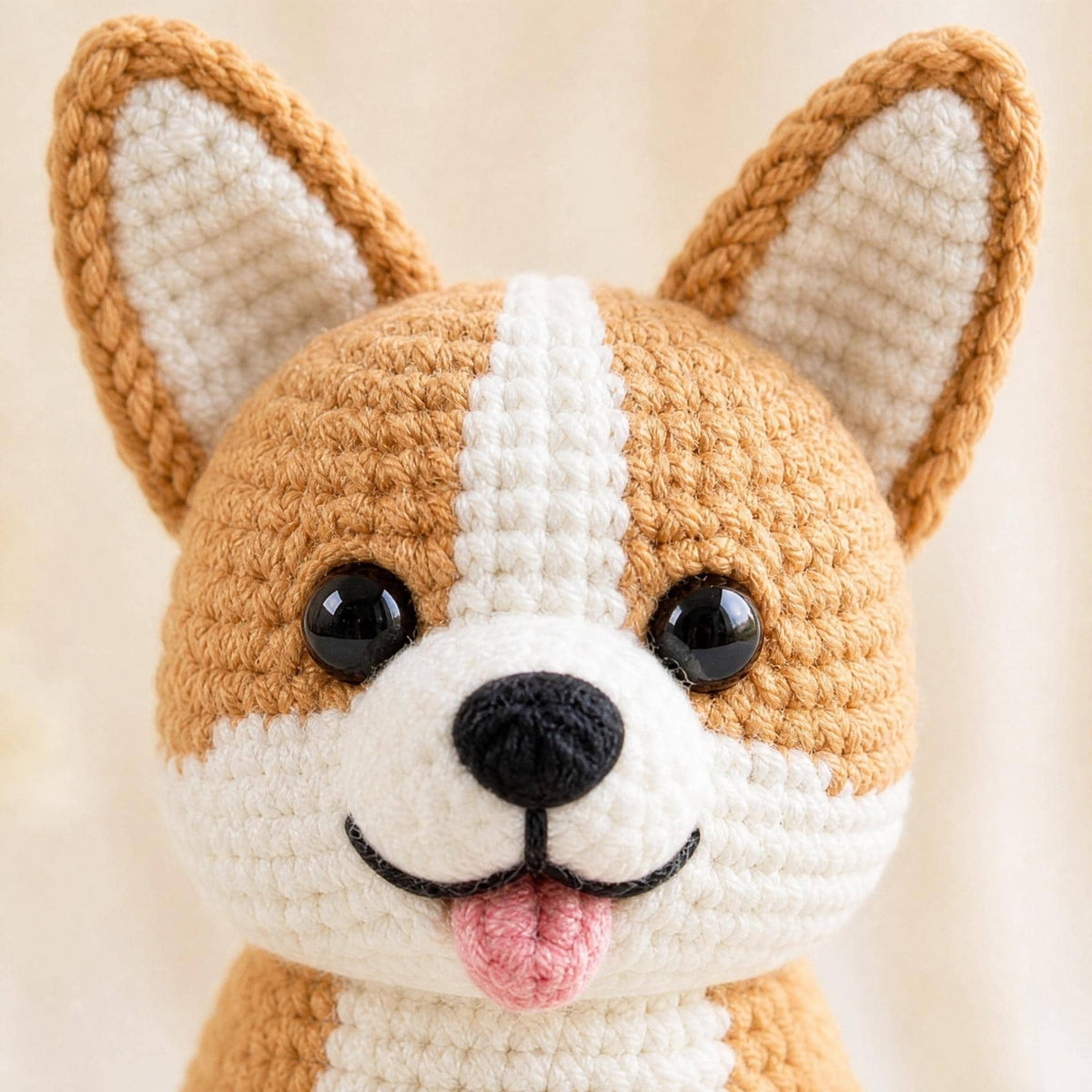 Beginner Friendly Corgi Amigurumi Crochet Pattern, Dog Tutorial (PDF Download)