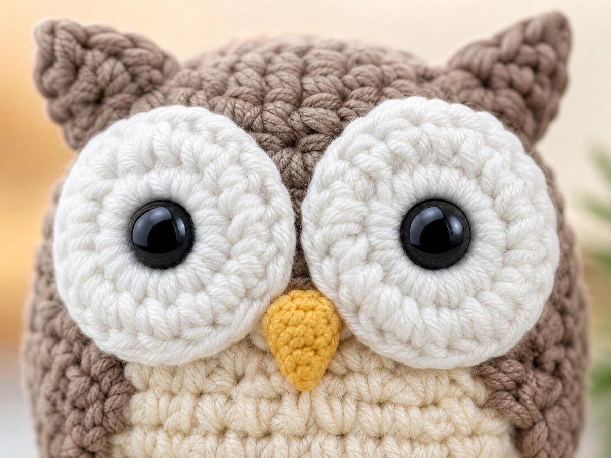 Oliver Owl Amigurumi Crochet Pattern | Woodland Nursery Stuffed Animal (PDF Download)