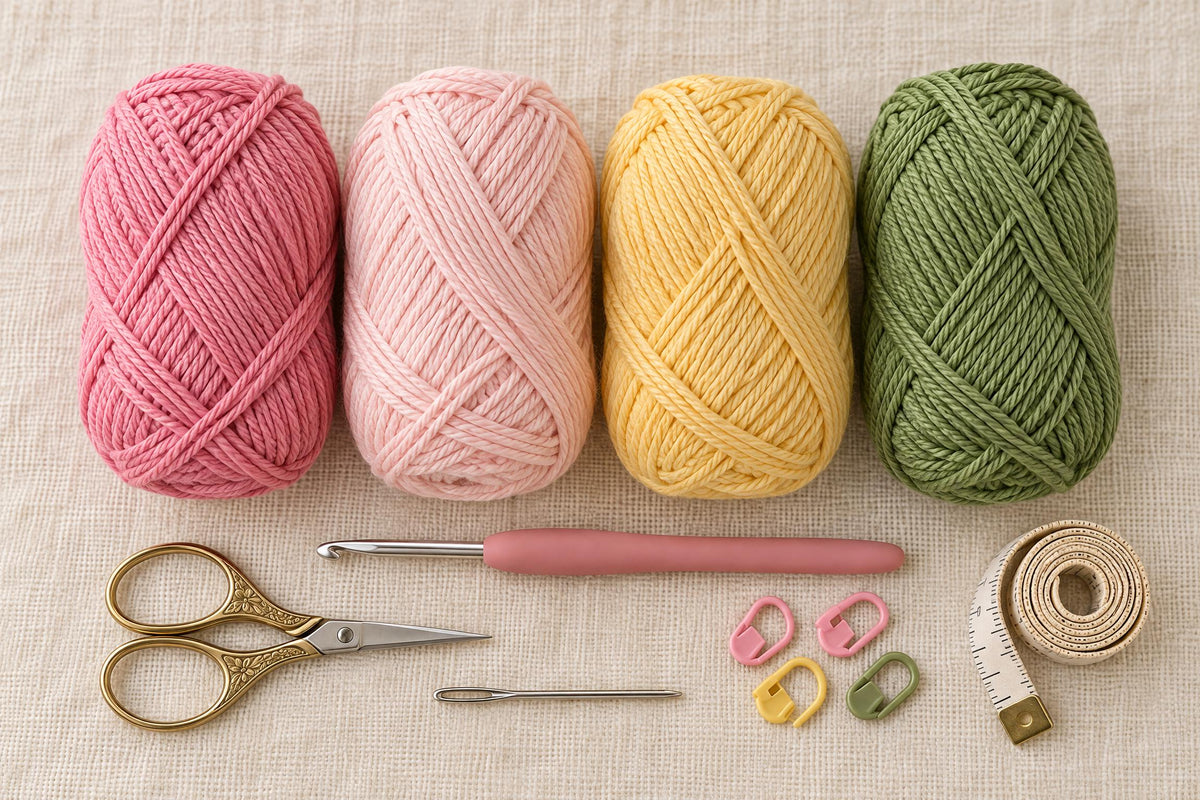 Crochet Lotus Flower Pattern: Beginner-Friendly PDF Tutorial with Layered Petals