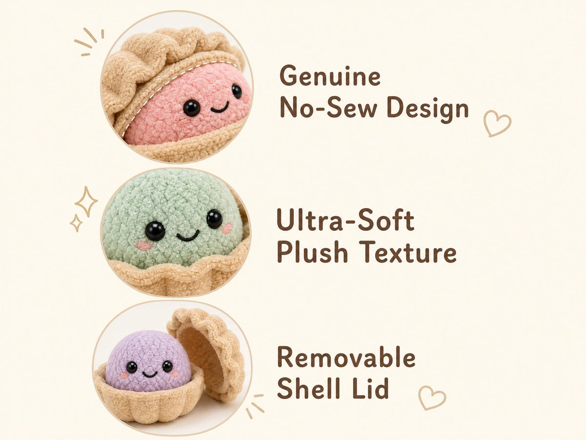 Cuddly Dumpling Friends Crochet Pattern | No-Sew Amigurumi PDF | Plush Toy Pattern
