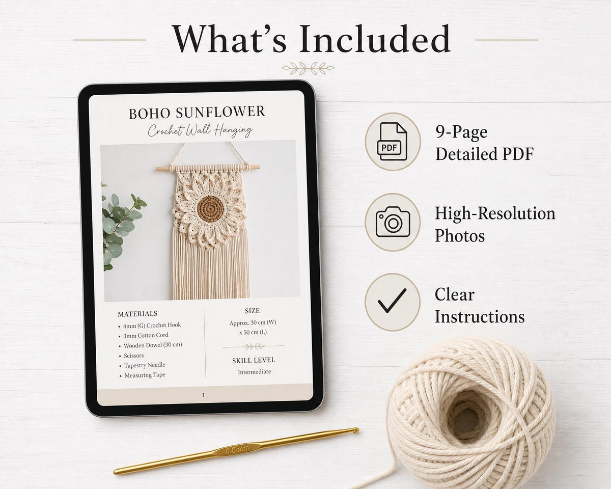 Boho Bat Macrame Wall Hanging Crochet Pattern, Gothic Nursery Art (PDF Download)