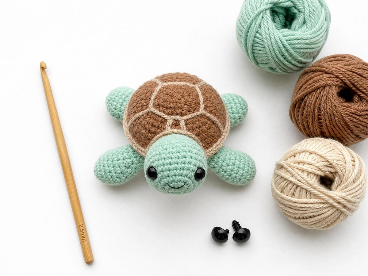 Baby Turtles Crochet Pattern | Amigurumi Sea Turtle PDF | Beginner Friendly | Quick Project | Instant Download