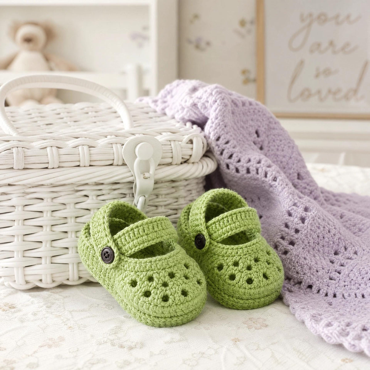 Crochet Baby Shoes Pattern: Croc-Style Clogs, Newborn to 12 Months (PDF Download) + VIDEO