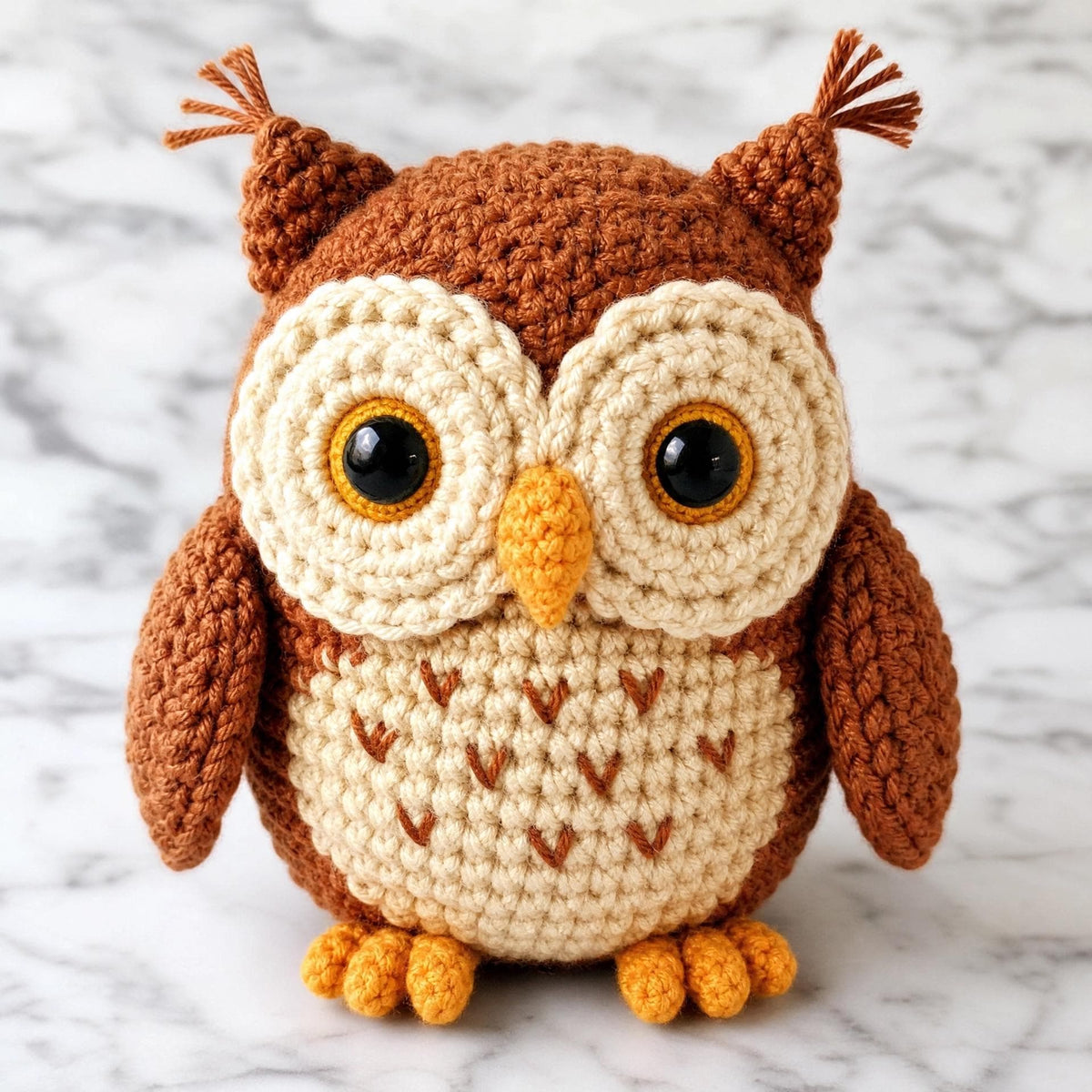 Crochet Owl Pattern | Amigurumi Woodland Decor PDF (Instant Download)