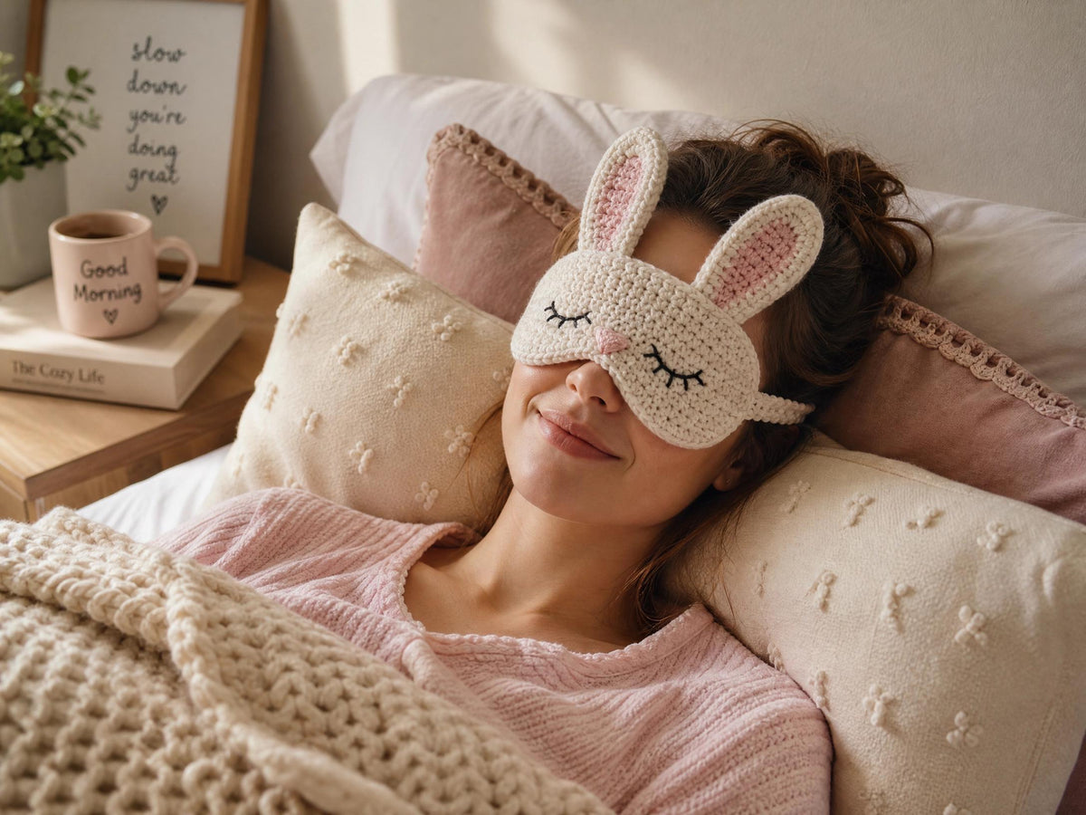 Animal Sleep Mask Crochet Patterns | PDF Collection | Intermediate Skill | Pig, Frog, Tiger & More