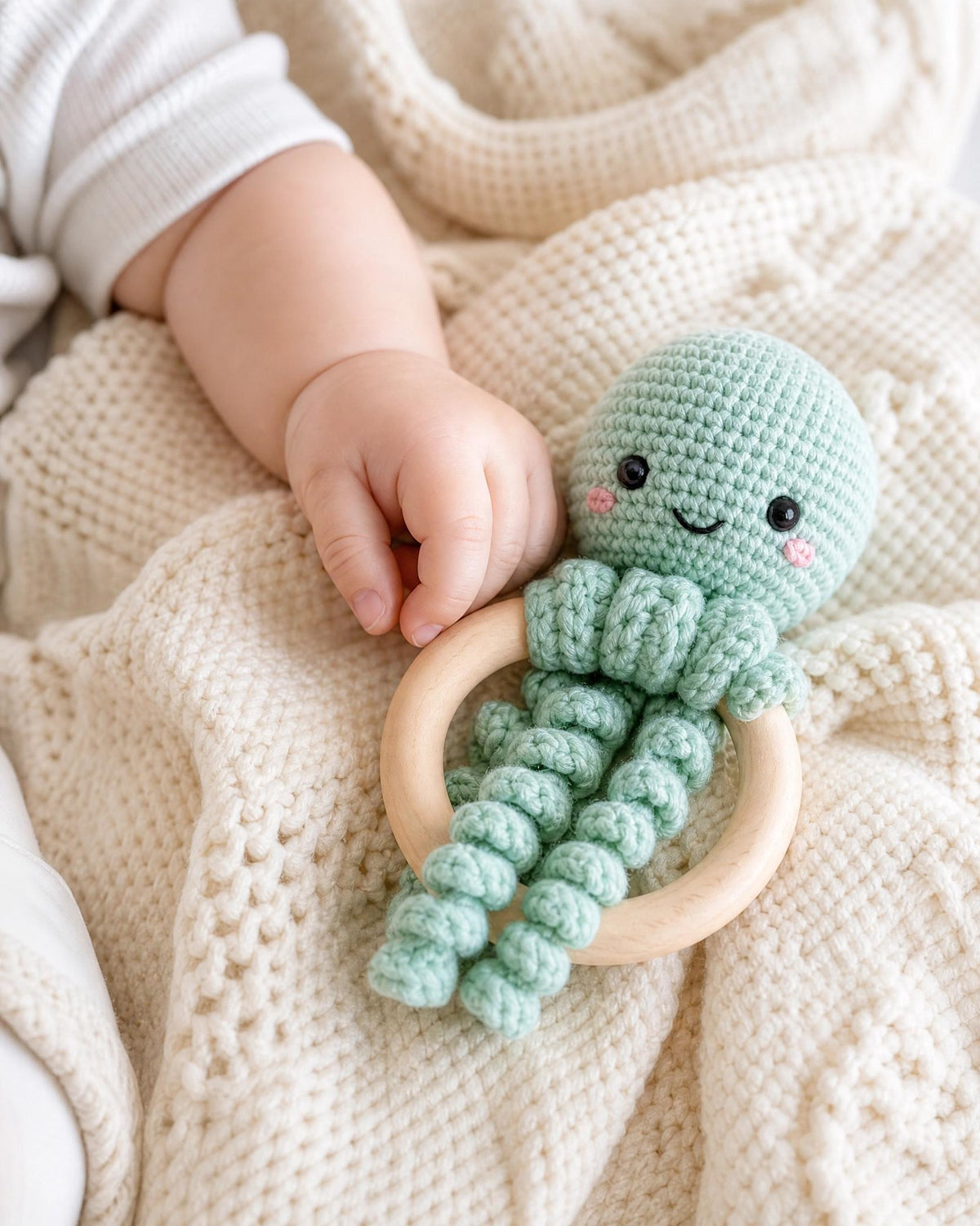 Crochet Octopus Teether Pattern