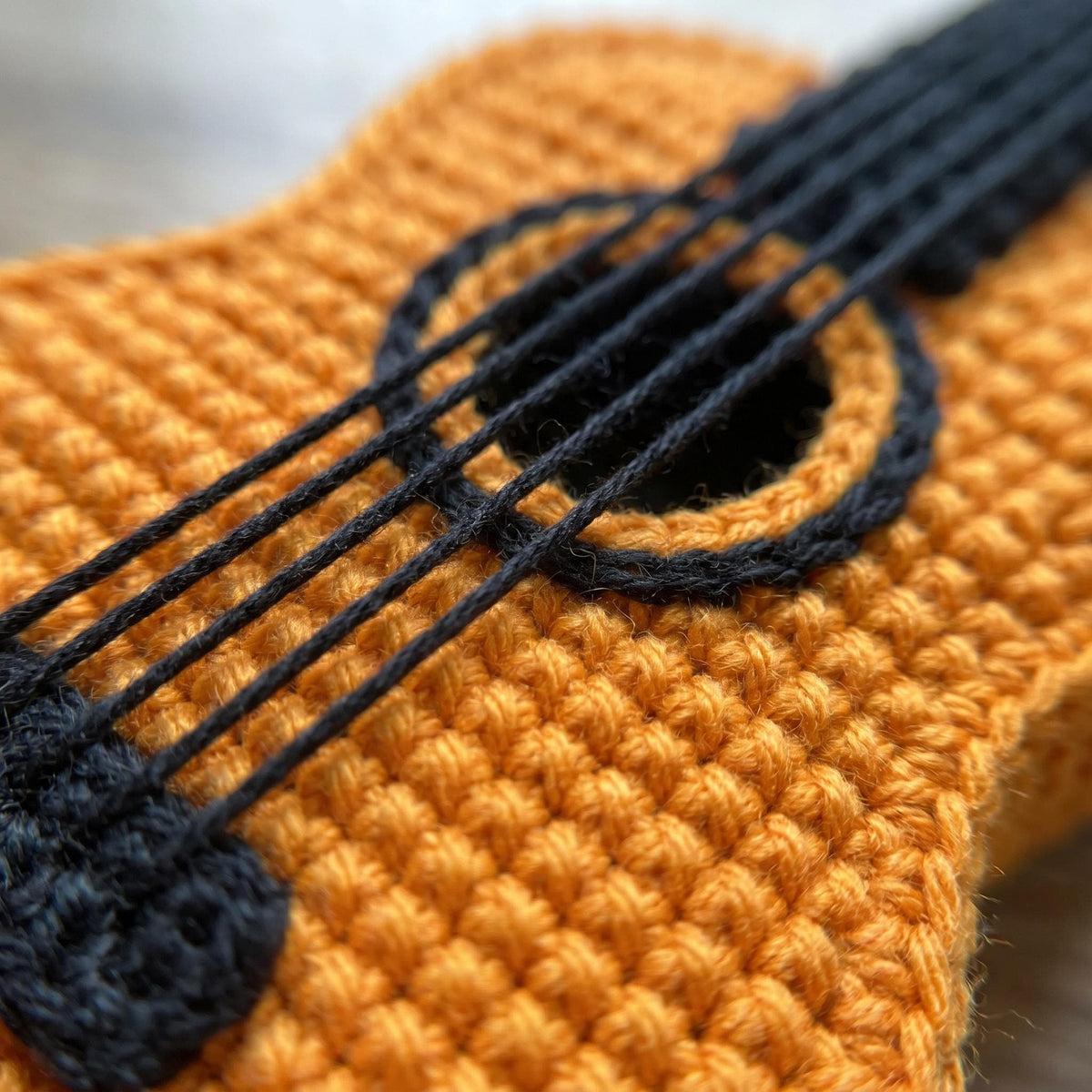 Crochet Mini Guitar Keychain Pattern - Beginner-Friendly Amigurumi PDF - Instant Download