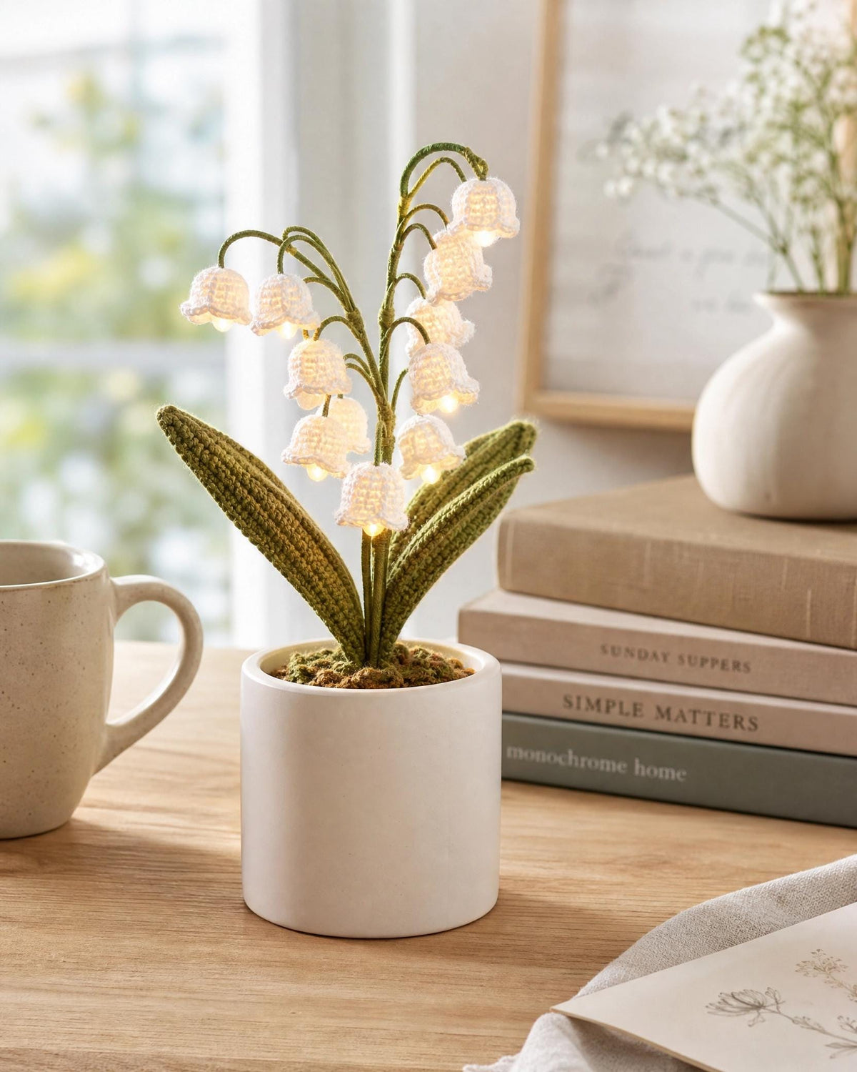 Lily Bell Lamp Crochet Pattern | Beginner Friendly Fairy Lights (PDF Tutorial)
